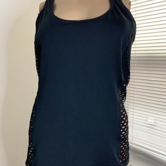 Forever 21 Black Tank Top see through sides - Picture 3 of 5